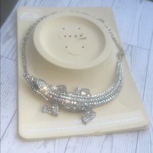 NWT  CRYSTAL ALLIGATOR 🐊 SHIVE STATEMENT NECKLACE
